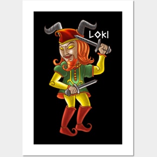 Loki - God of Mischief and Deception - Norse Mythology Design for Vikings and Pagans! Posters and Art